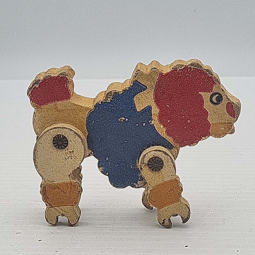 Vintage Wood Circus Lion